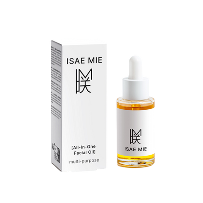 Blends of Natural Oils  bottle with a sleek design, featuring a dropper top, set against a soft background. The oil is amber in color, showcasing its rich texture and highlighting its natural ingredients like jojoba, argan, and rosehip oils