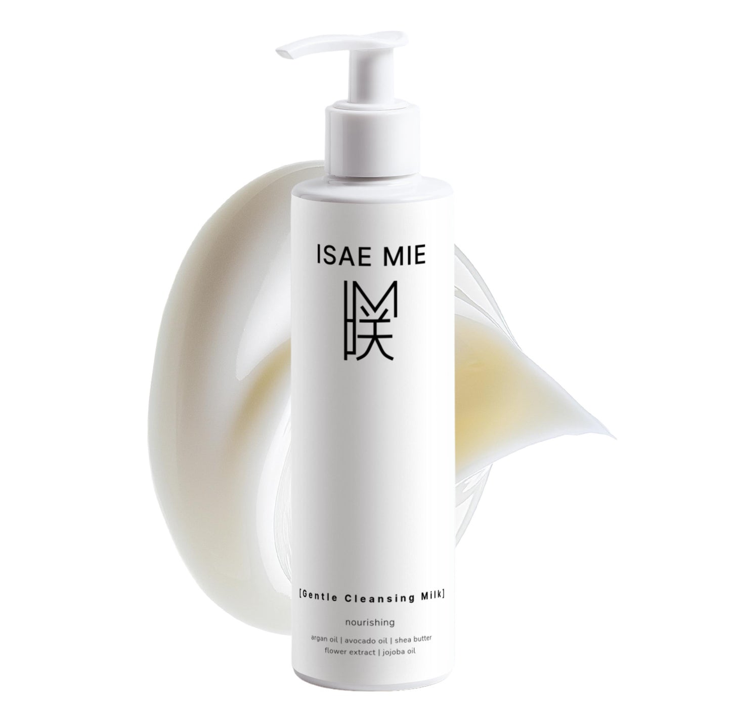 saemie Gentle Cleansing Milk bottle showcasing natural ingredients for a refreshing skincare routine