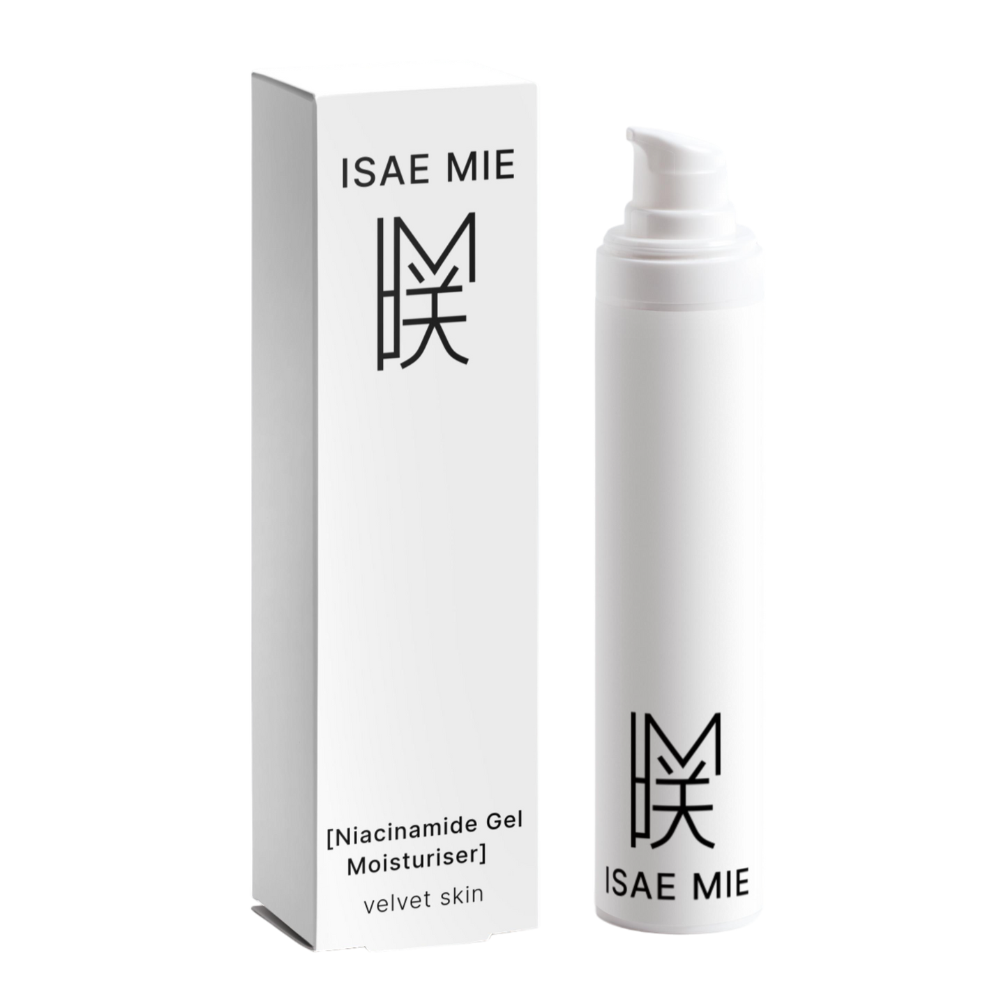 Close-up of Isae Mie Niacinamide Gel Moisturizer showcasing the smooth gel texture ideal for all skin types