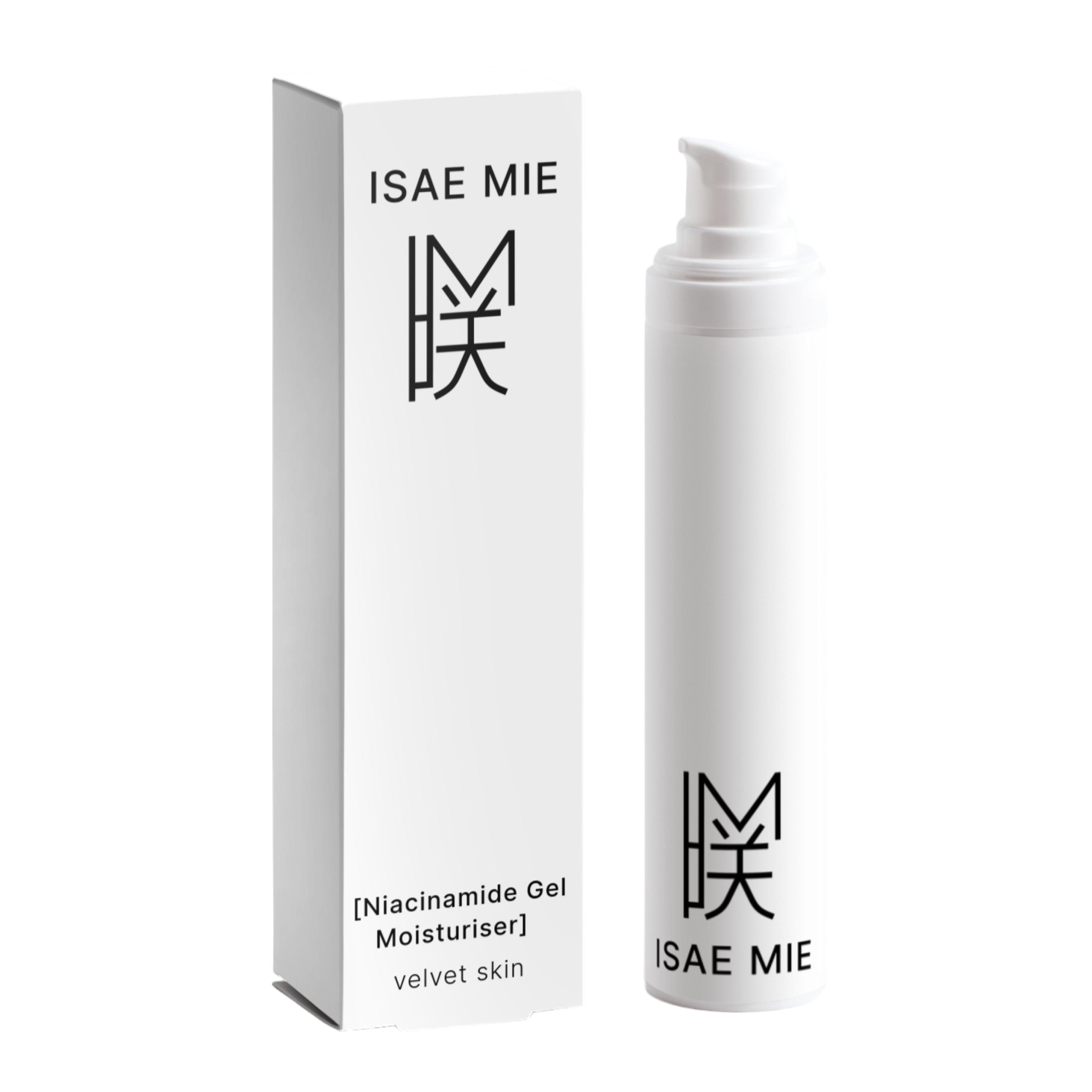 Close-up of Isae Mie Niacinamide Gel Moisturizer showcasing the smooth gel texture ideal for all skin types