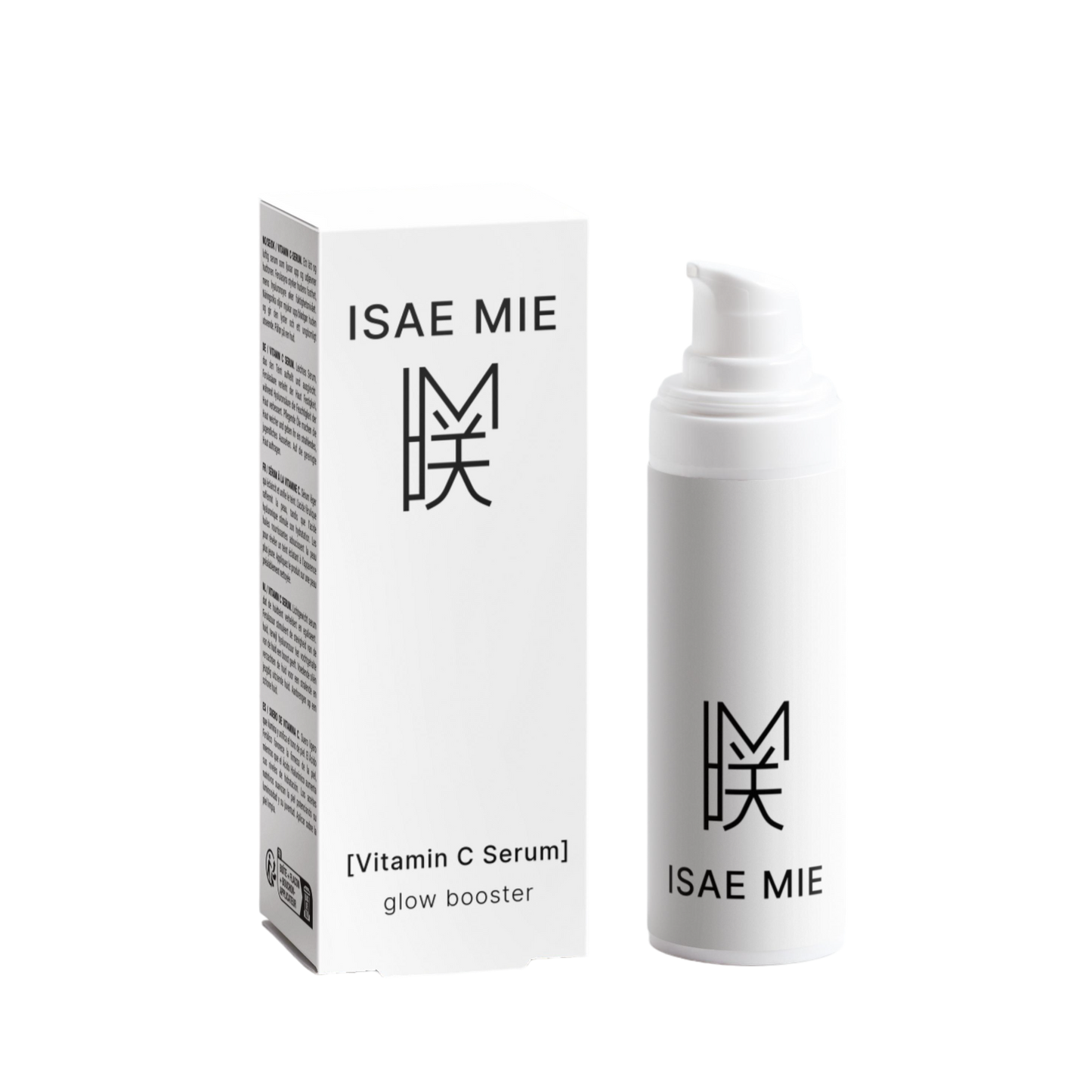 Droplet of Isae Mie Vitamin C Serum showcasing its lightweight, silky texture