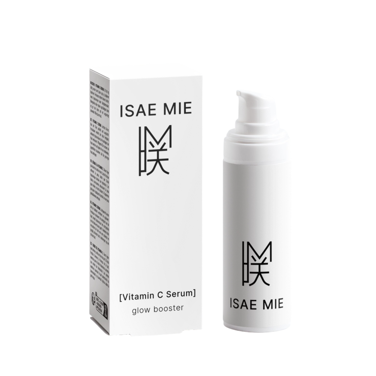 Droplet of Isae Mie Vitamin C Serum showcasing its lightweight, silky texture